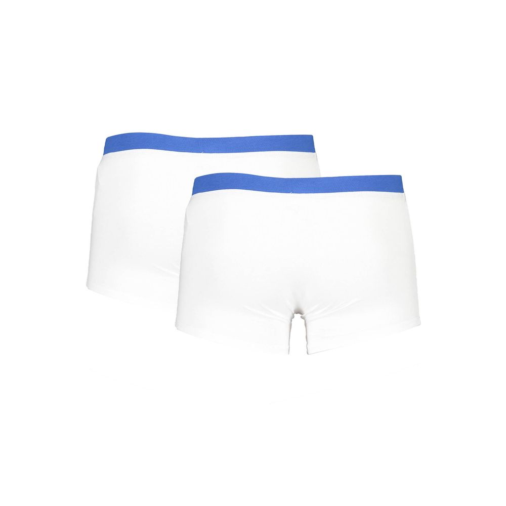 Weiße Herren-Boxershorts aus Baumwolle