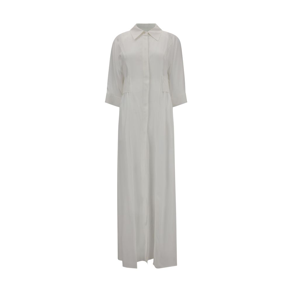 Langes Chemisier-Kleid