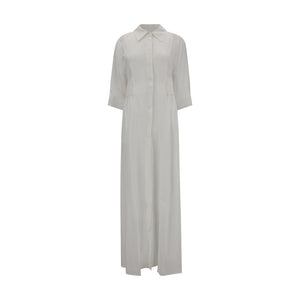 Langes Chemisier-Kleid