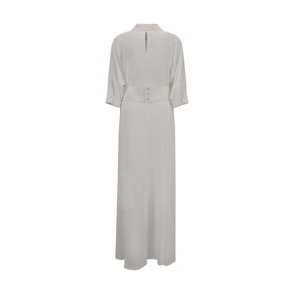 Langes Chemisier-Kleid