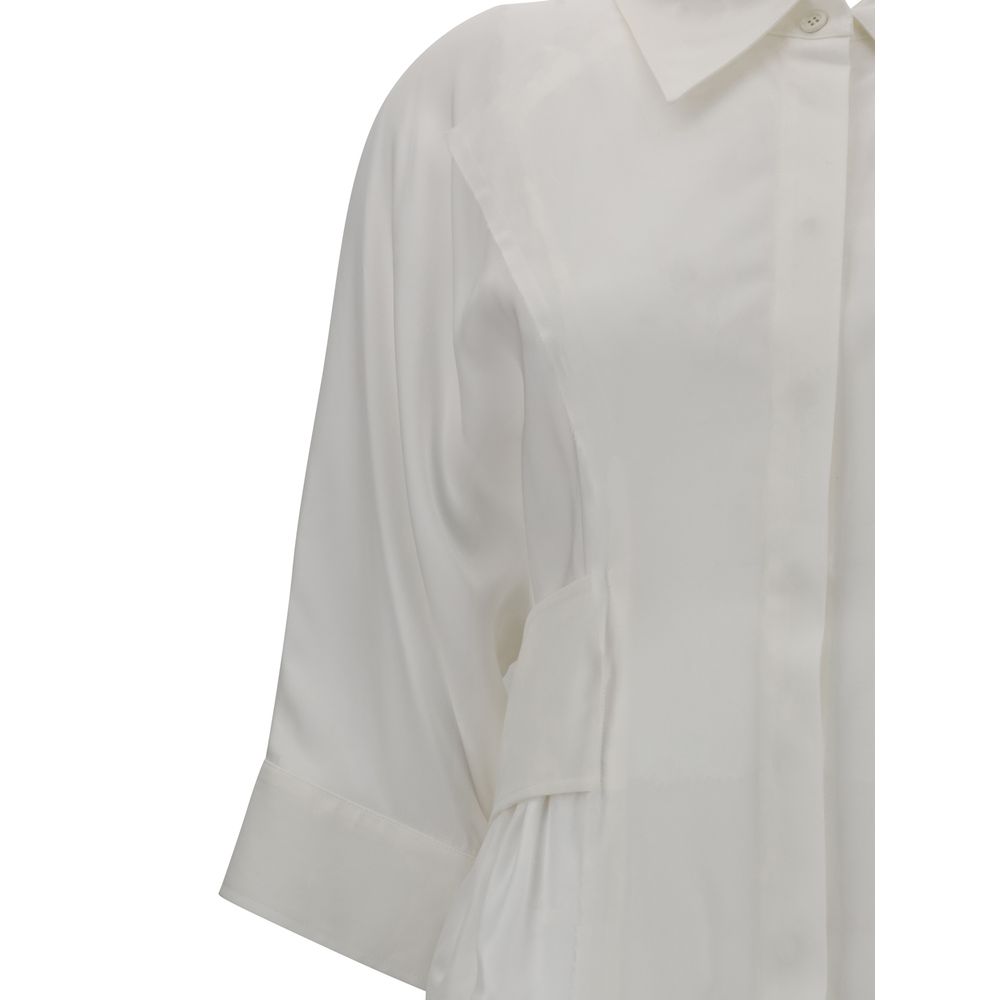 Langes Chemisier-Kleid
