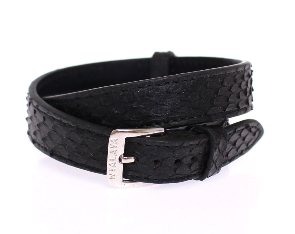 Schlangenhaut CZ LOVE 925 Silber Armband