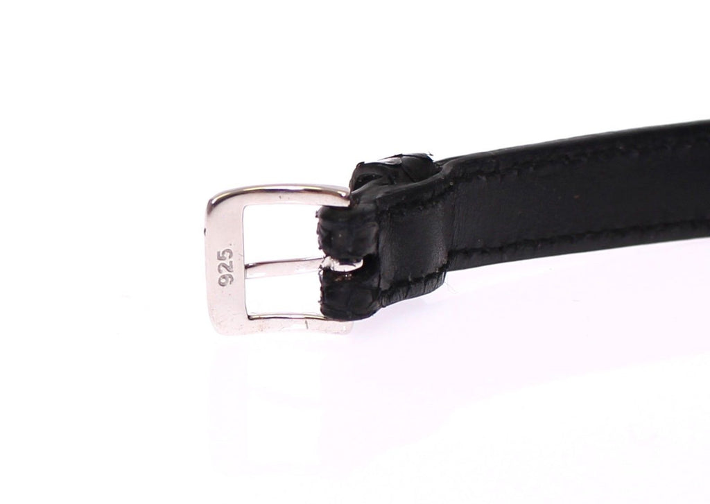 Schlangenhaut CZ LOVE 925 Silber Armband