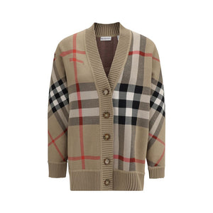 Karierter Archiv-Wollpullover