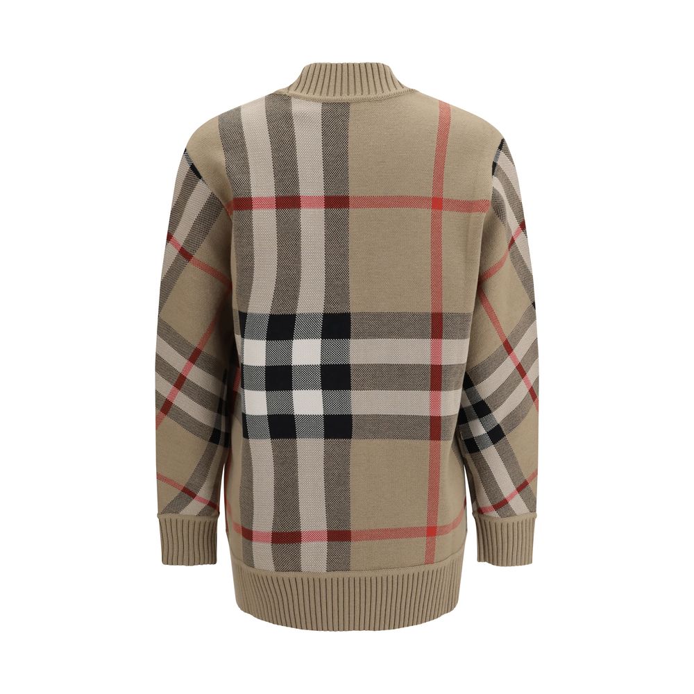 Karierter Archiv-Wollpullover