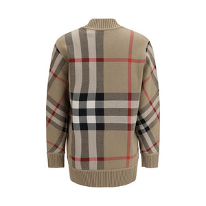 Karierter Archiv-Wollpullover