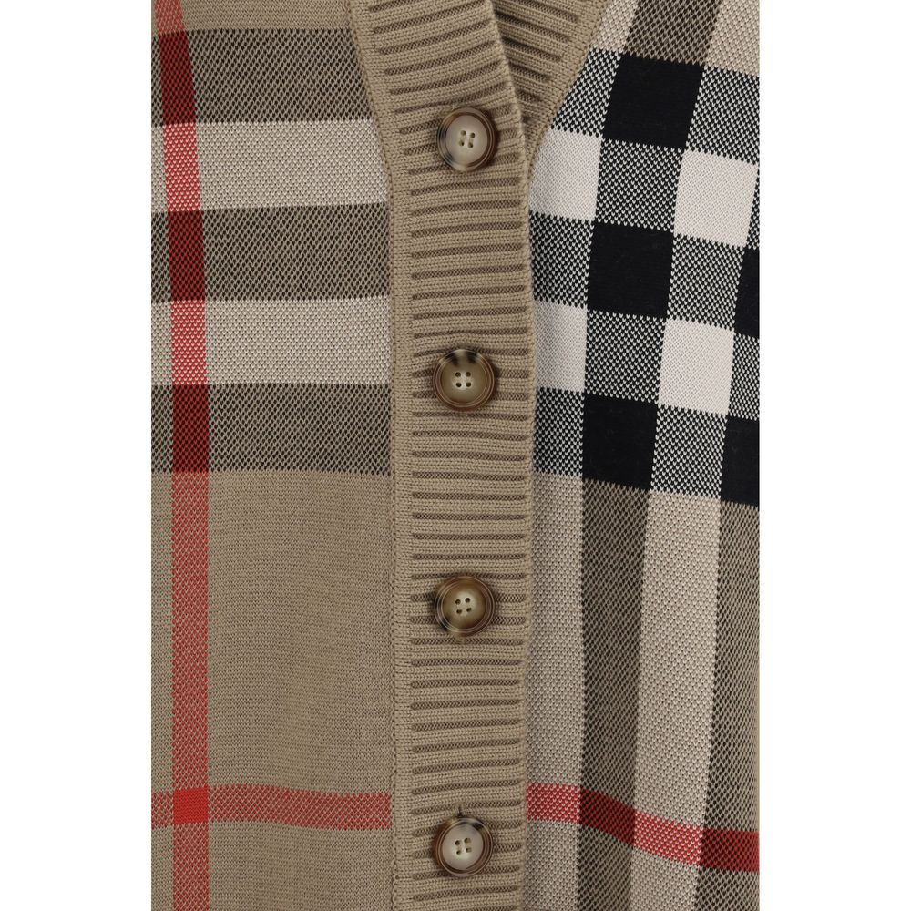 Karierter Archiv-Wollpullover