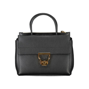 Schwarze Leder Damen Handtasche