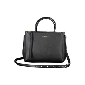 Schwarze Leder Damen Handtasche