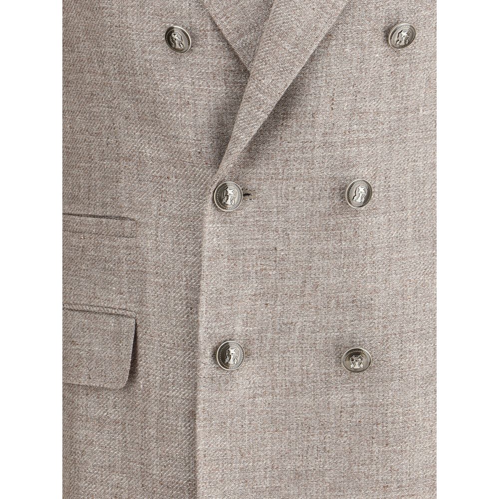 Brunello Cucinelli Light Brown Linen Blazer