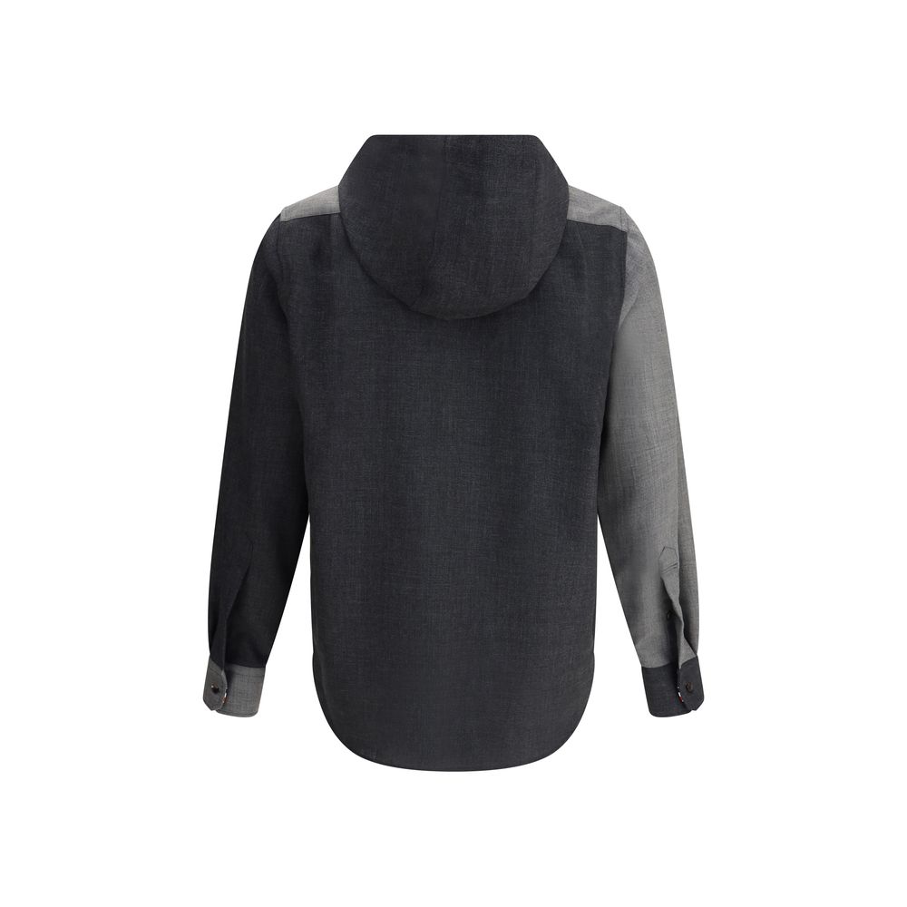 Hemdjacke mit Kapuze