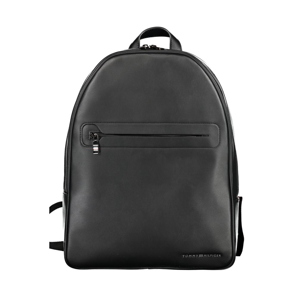 Schwarzer Polyester-Rucksack