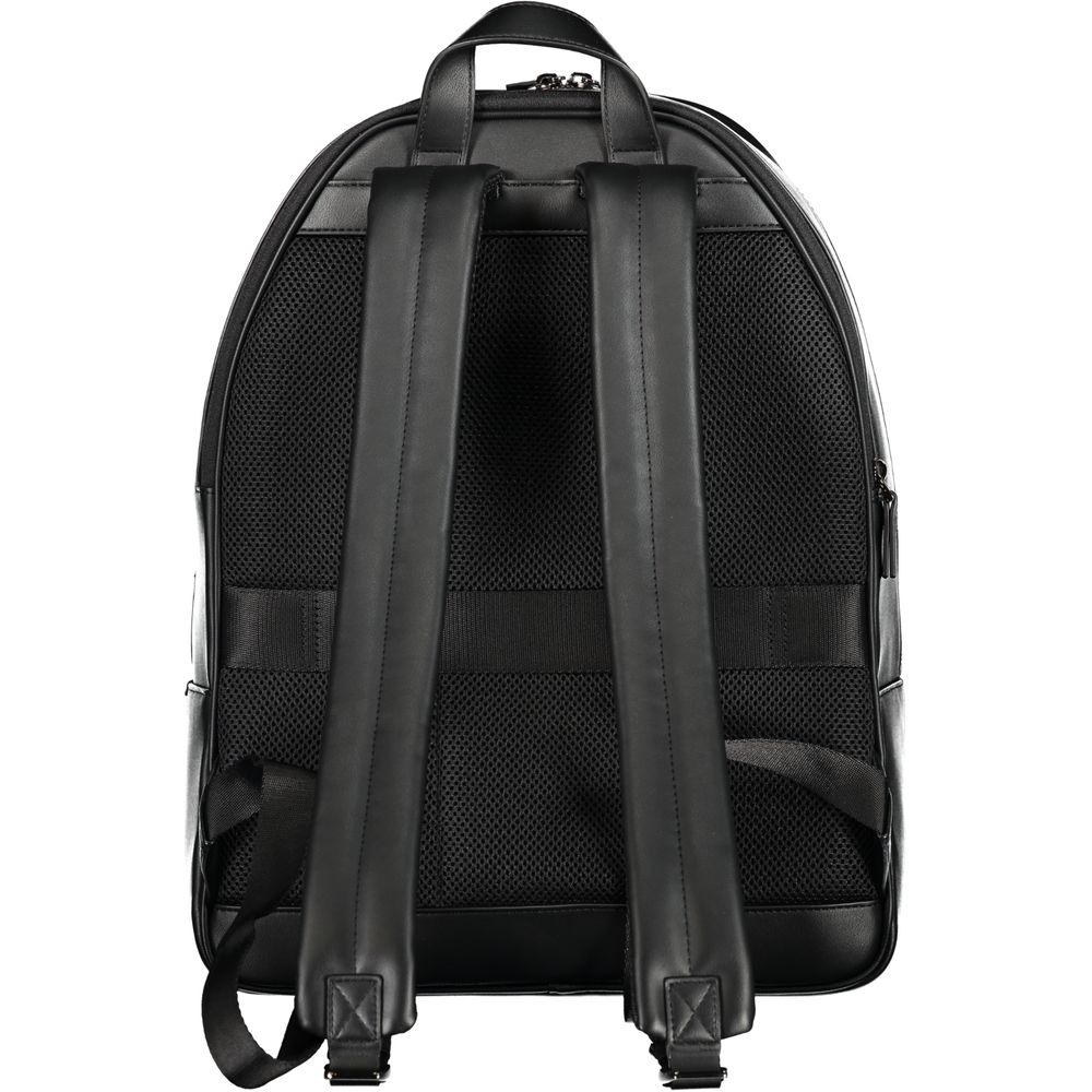 Schwarzer Polyester-Rucksack