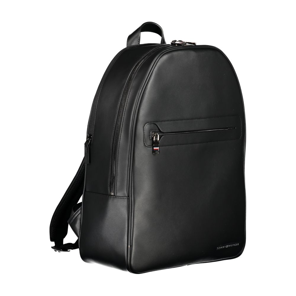 Schwarzer Polyester-Rucksack