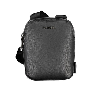 Elegante schwarze Umhängetasche mit Logodetail