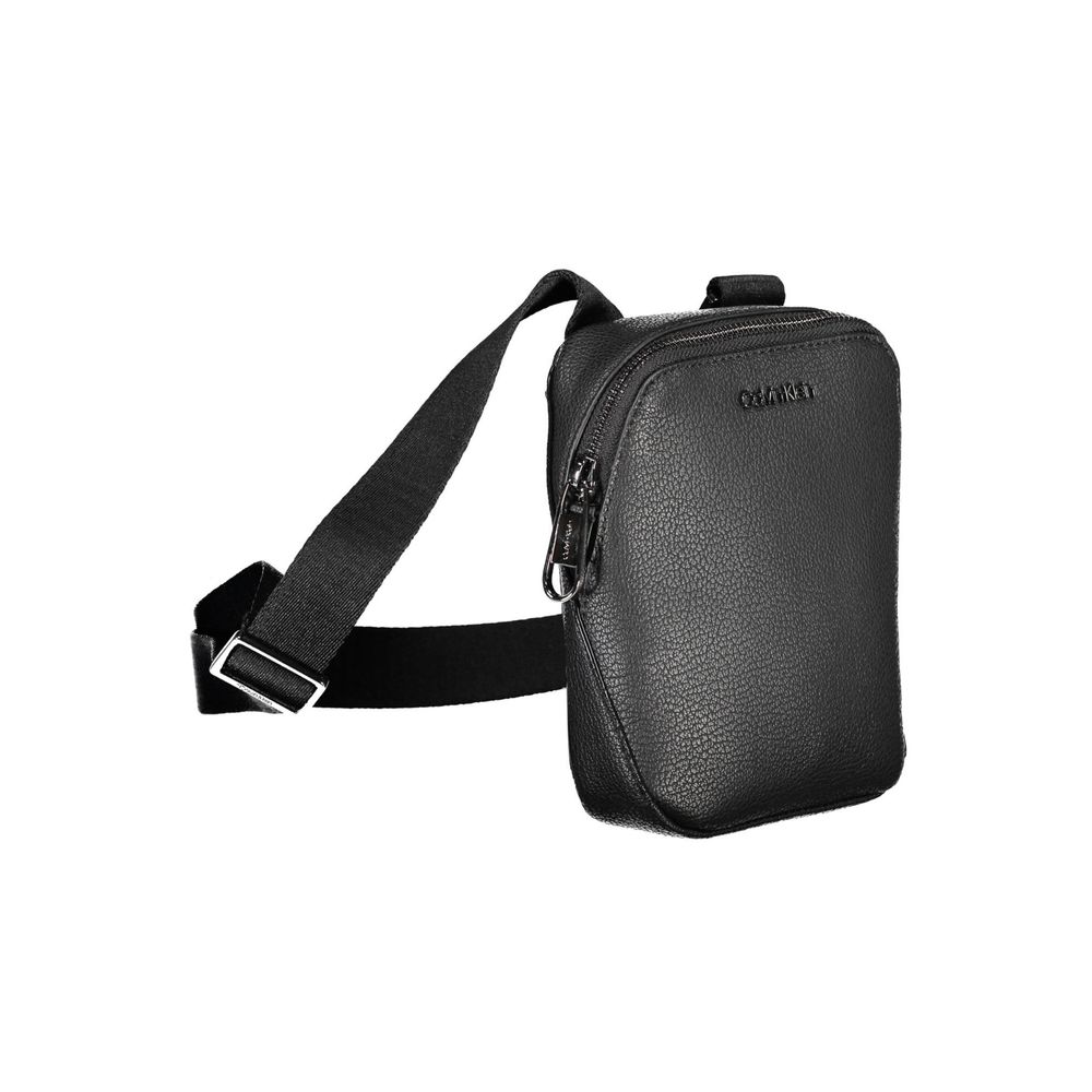 Elegante schwarze Umhängetasche mit Logodetail