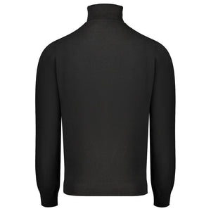 Schwarzer Polyesterpullover