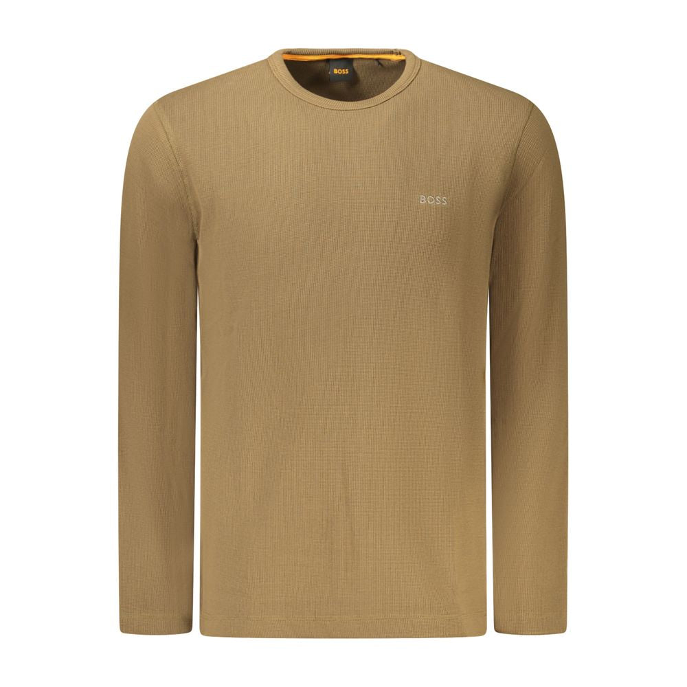Brauner Baumwollpullover für Herren