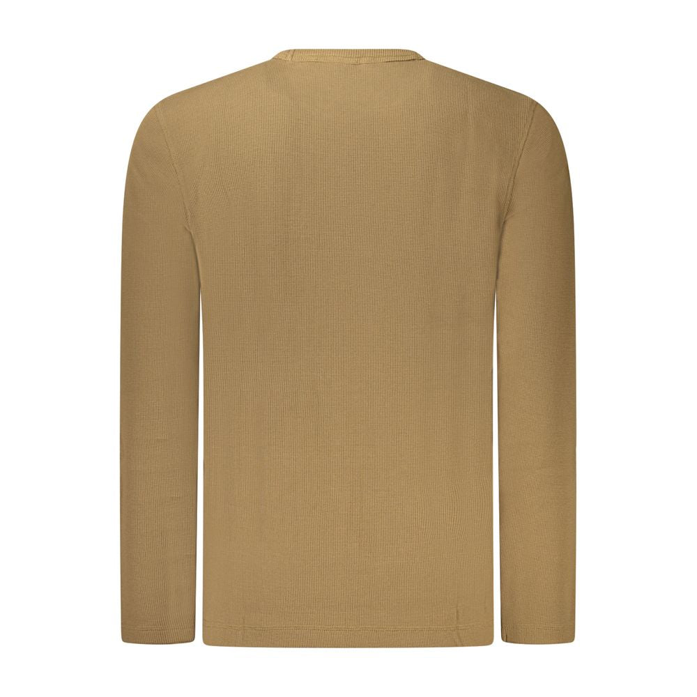 Brauner Baumwollpullover für Herren