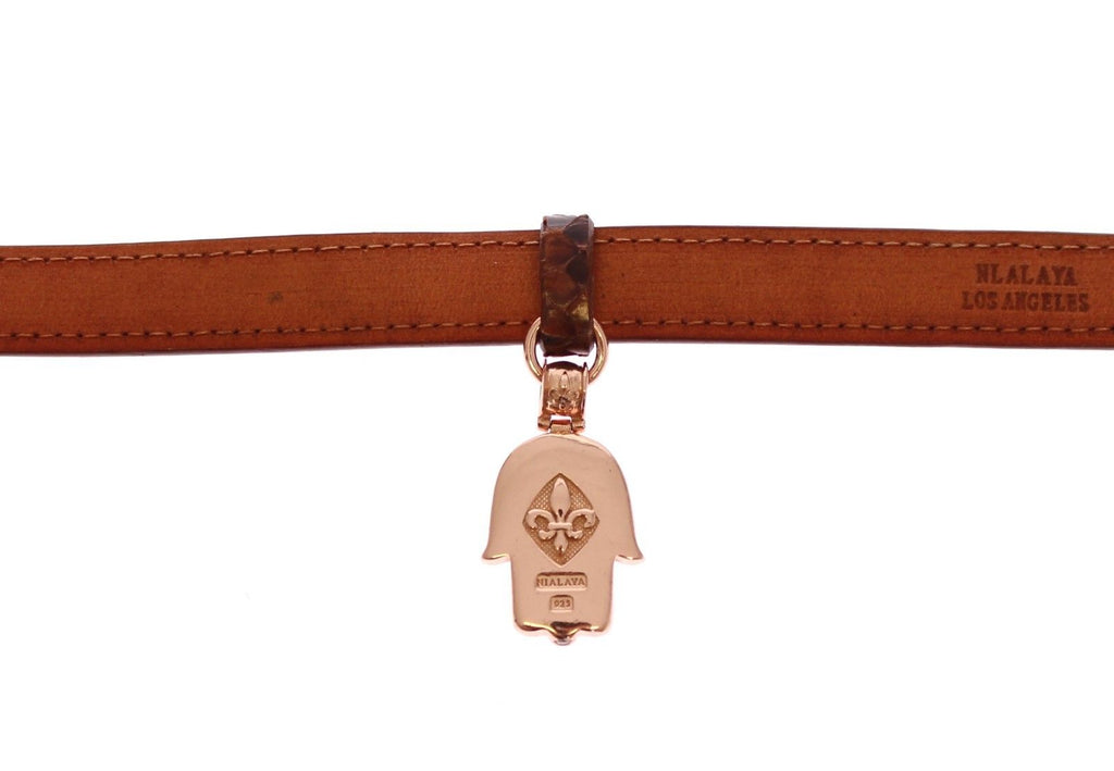 CZ Hamsa Auge 18K Gold 925 Silber Armband