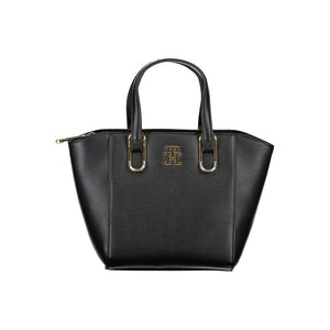 Schwarze Handtasche aus Polyethylen