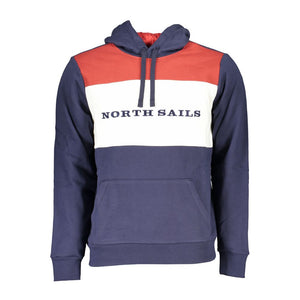 Blauer Baumwollpullover für Herren