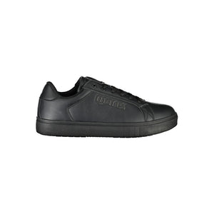 Schwarzer Polyester-Sneaker
