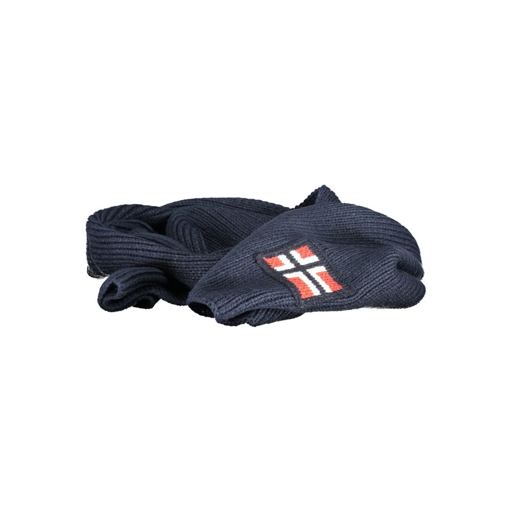 Blauer Marabu-Herrenschal