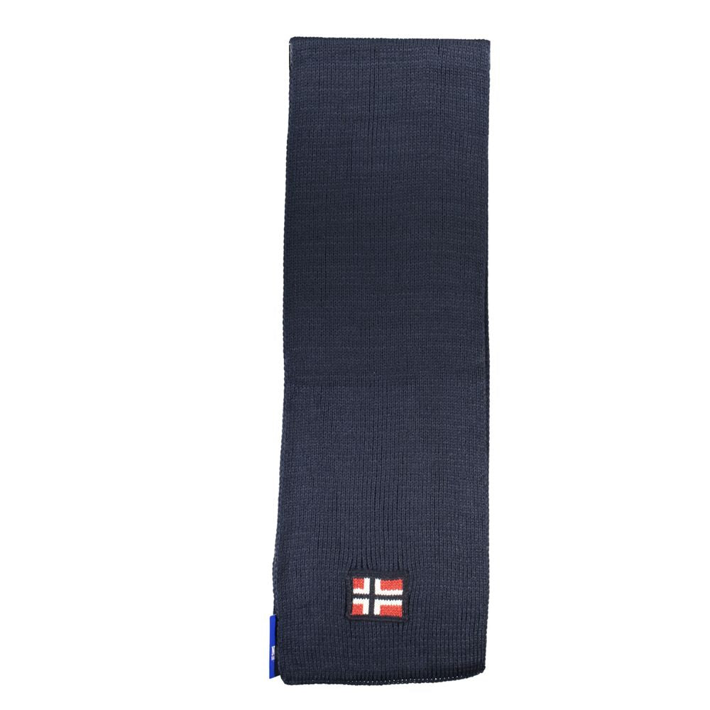 Blauer Marabu-Herrenschal