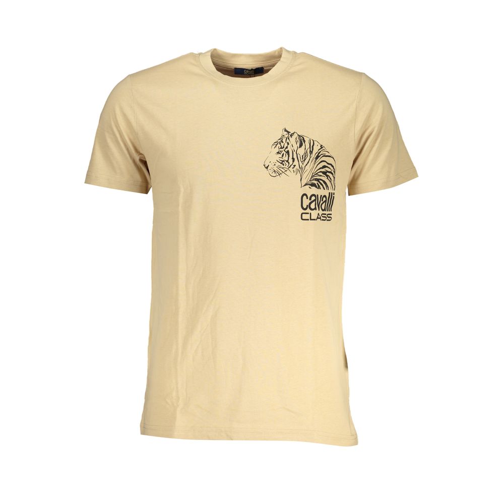 Beiges Baumwoll-T-Shirt