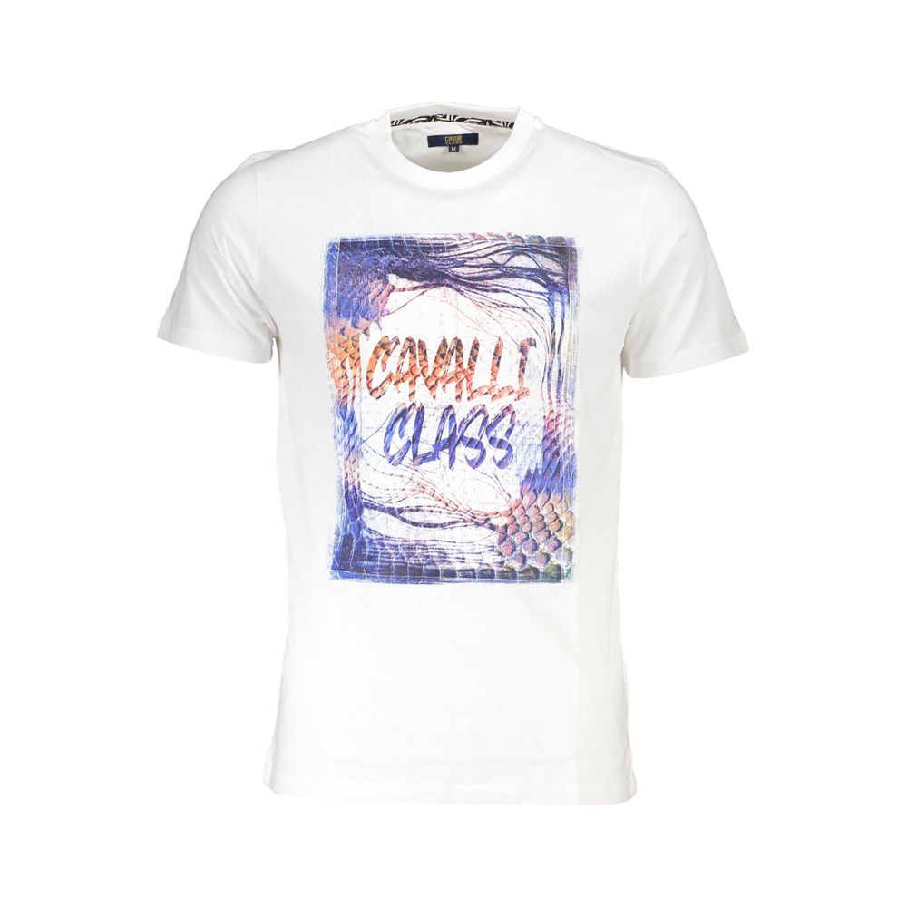 Weißes Herren-T-Shirt aus Baumwolle