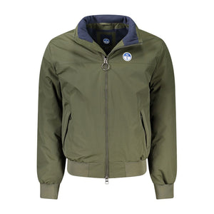 Grüne Polyamid-Herrenjacke