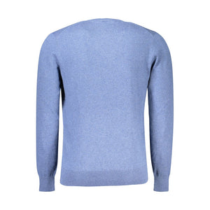 Blauer Baumwollpullover für Herren