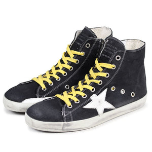 Schwarzer Canvas-Sneaker