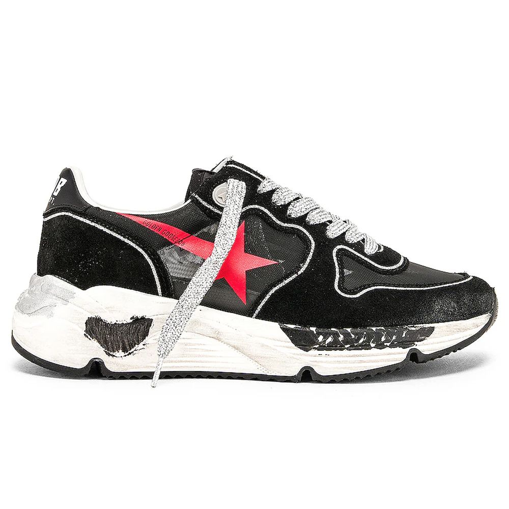Schwarzer Sneaker aus Kalbsleder