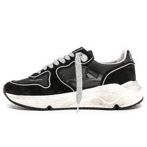 Schwarzer Sneaker aus Kalbsleder