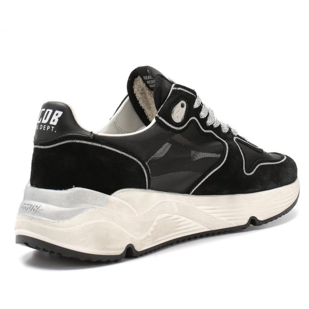 Schwarzer Sneaker aus Kalbsleder