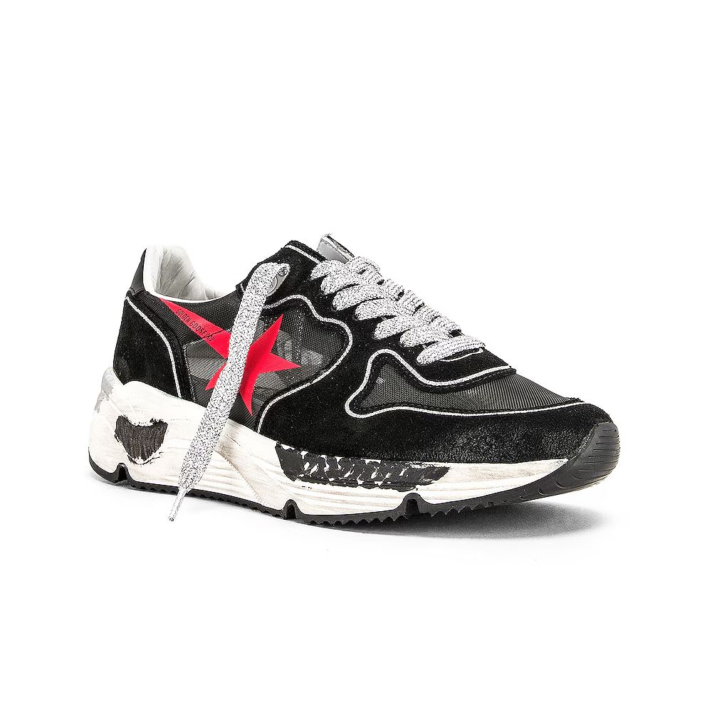 Schwarzer Sneaker aus Kalbsleder