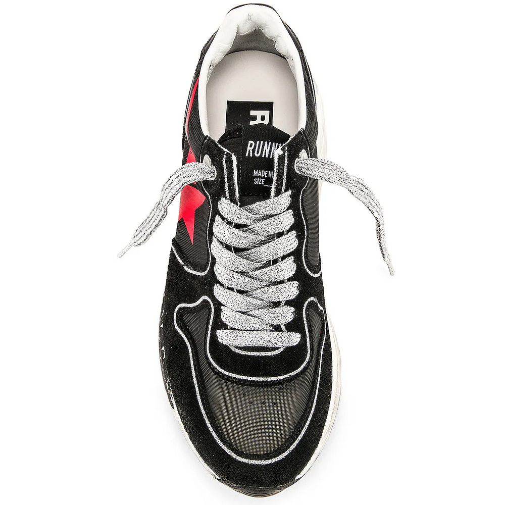 Schwarzer Sneaker aus Kalbsleder