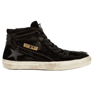 Schwarzer Sneaker aus Kalbsleder