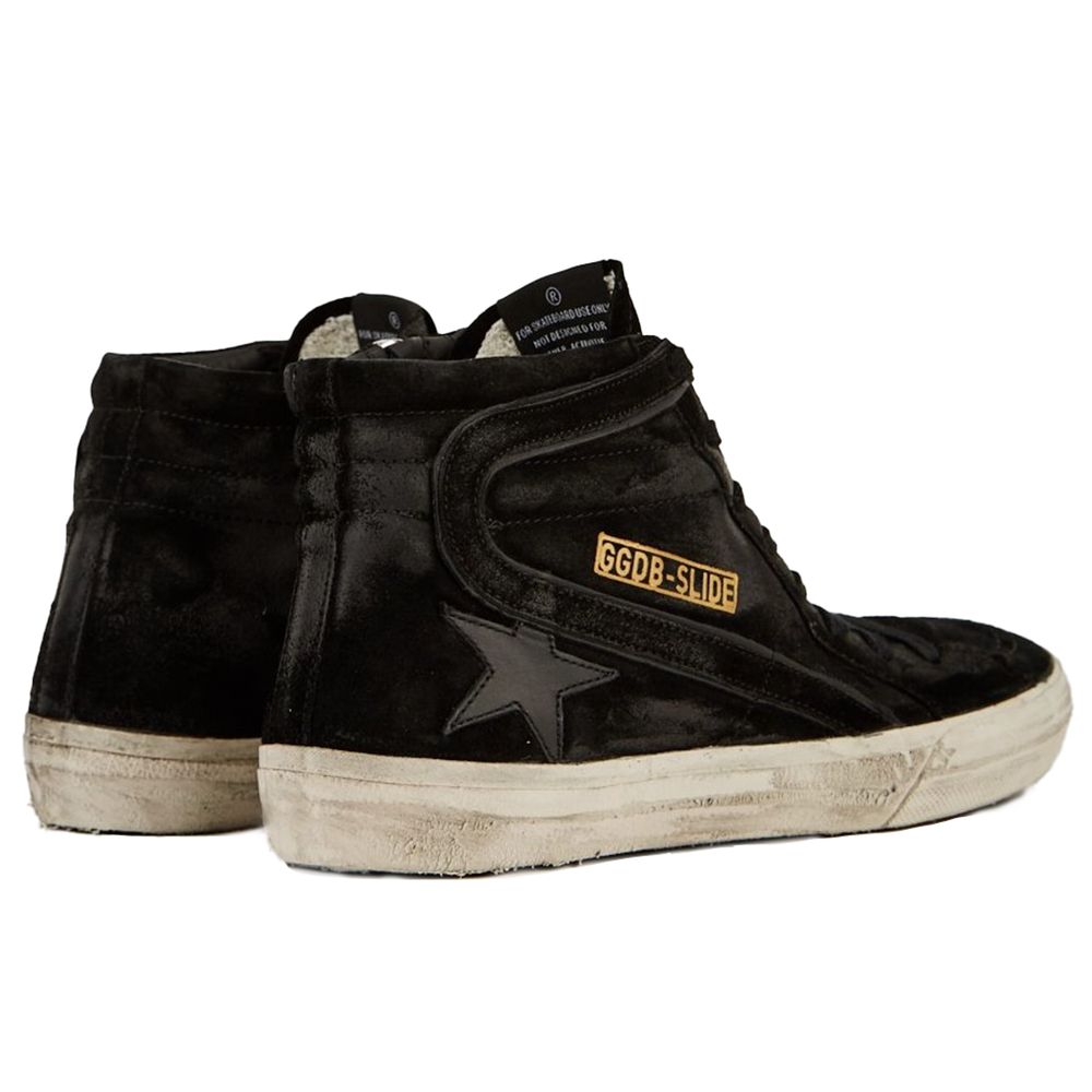 Schwarzer Sneaker aus Kalbsleder