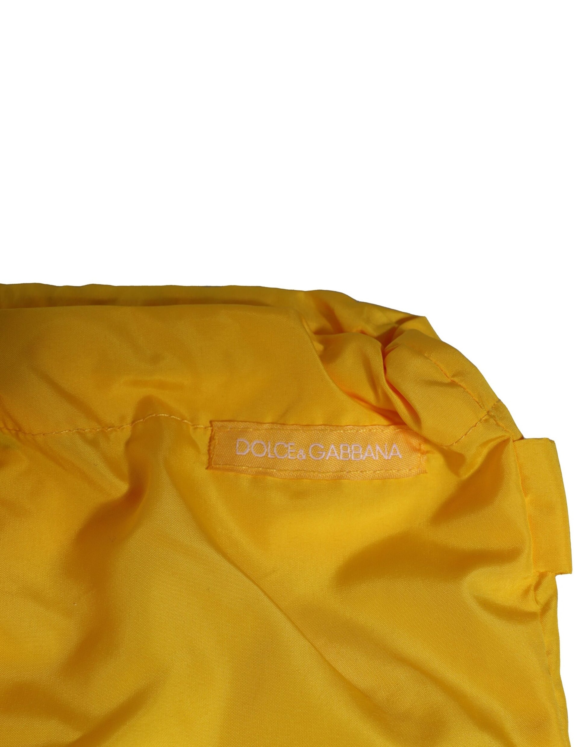 Gelber Bund mit Logo-Strandmode-Slip