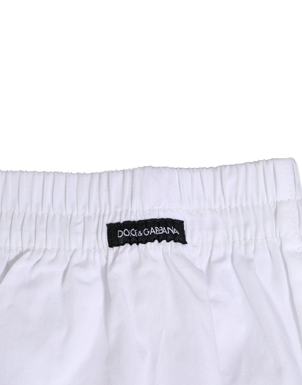 Weiße Boxershorts aus Baumwolle in regulärer Passform