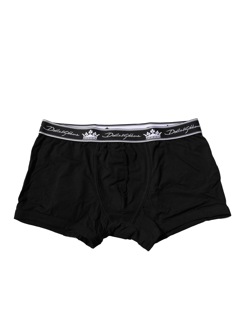 Schwarze Boxershorts aus Baumwollstretch in normaler Passform