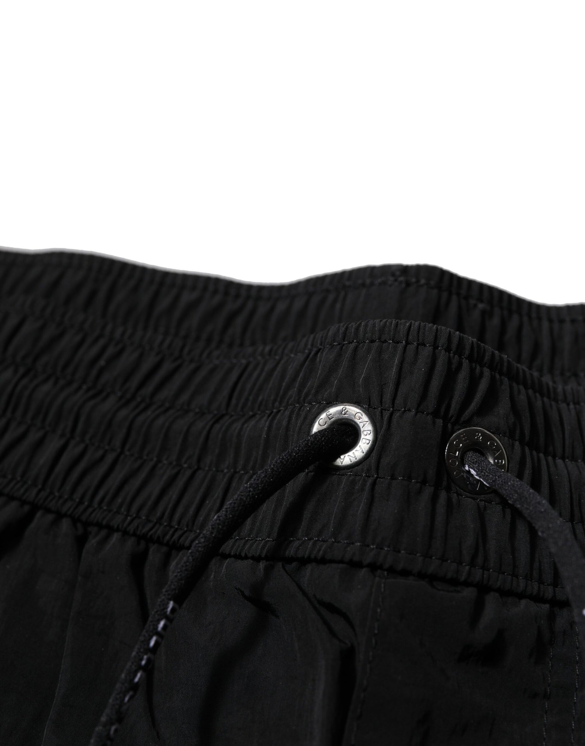Schwarze Polyester Beachwear Herren Shorts Bademode