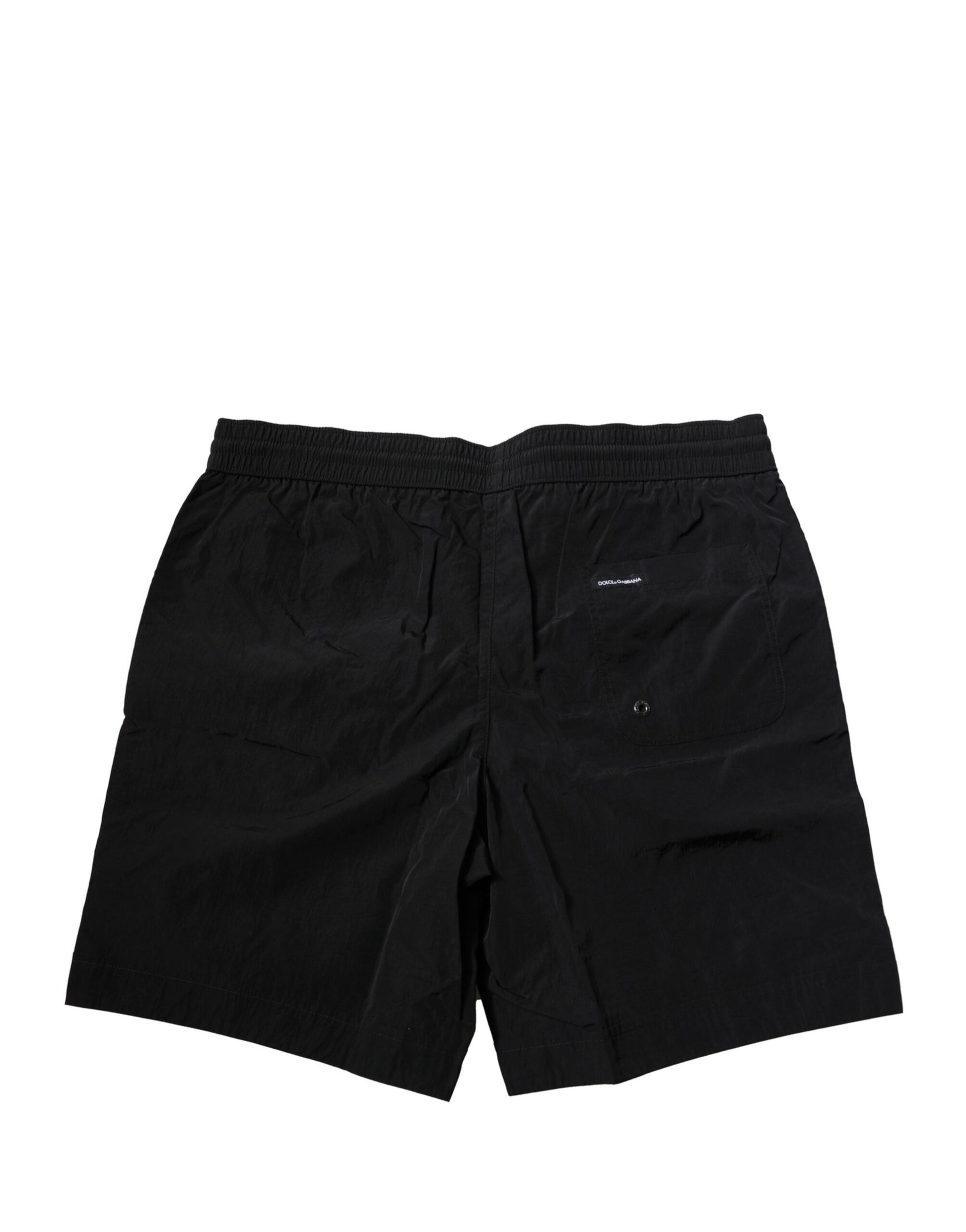 Schwarze Polyester Beachwear Herren Shorts Bademode