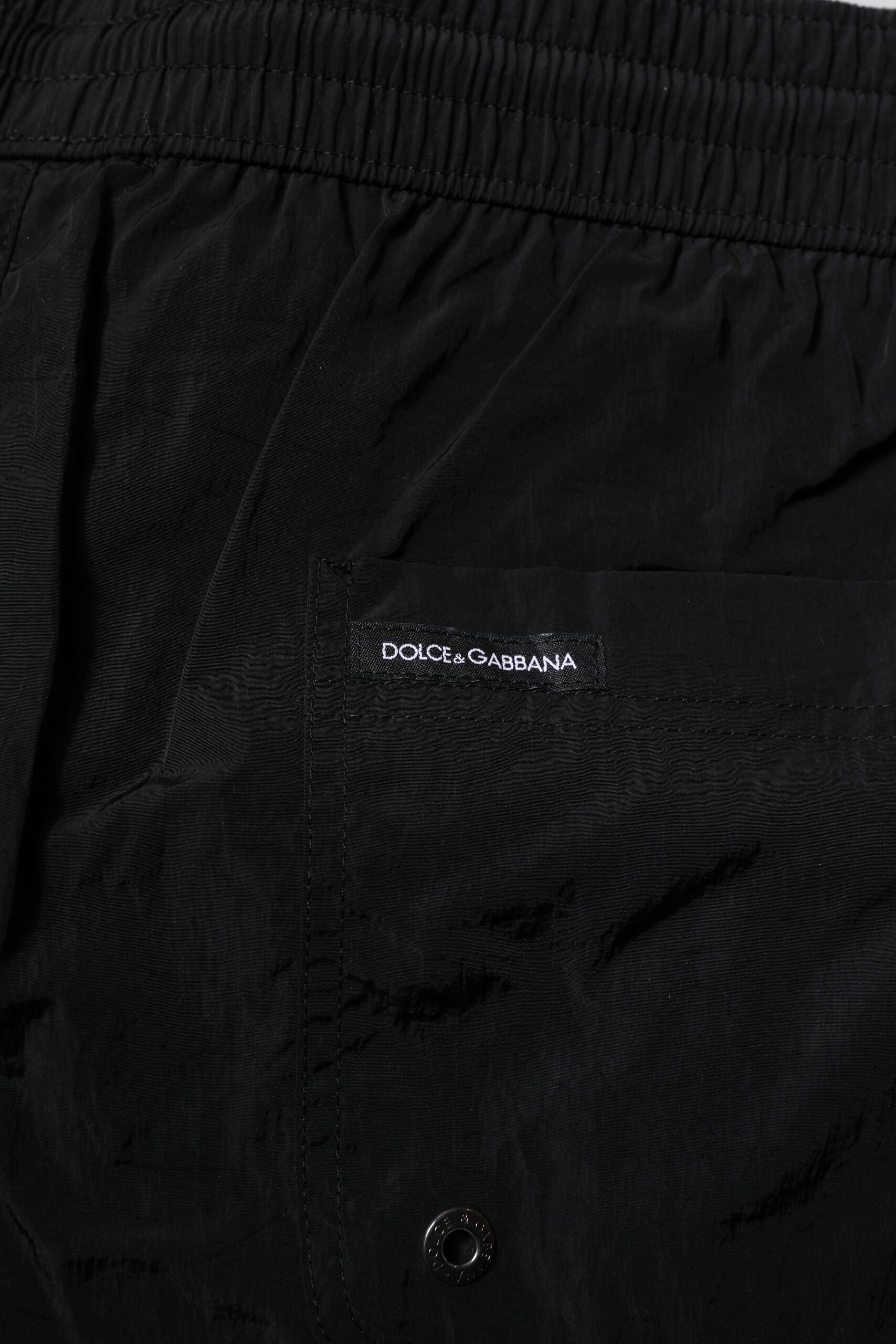 Schwarze Polyester Beachwear Herren Shorts Bademode