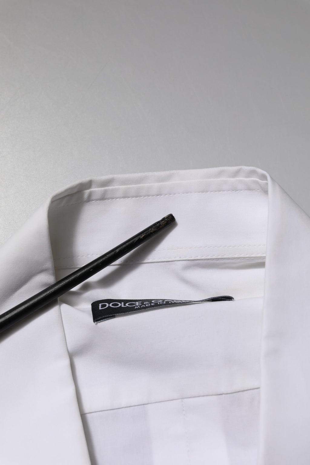 Dolce & Gabbana White Cotton Long Sleeves Dress Formal Shirt