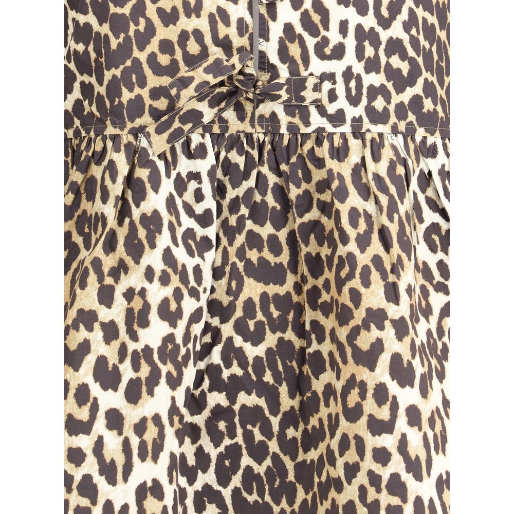 Minikleid mit Leopardenmuster