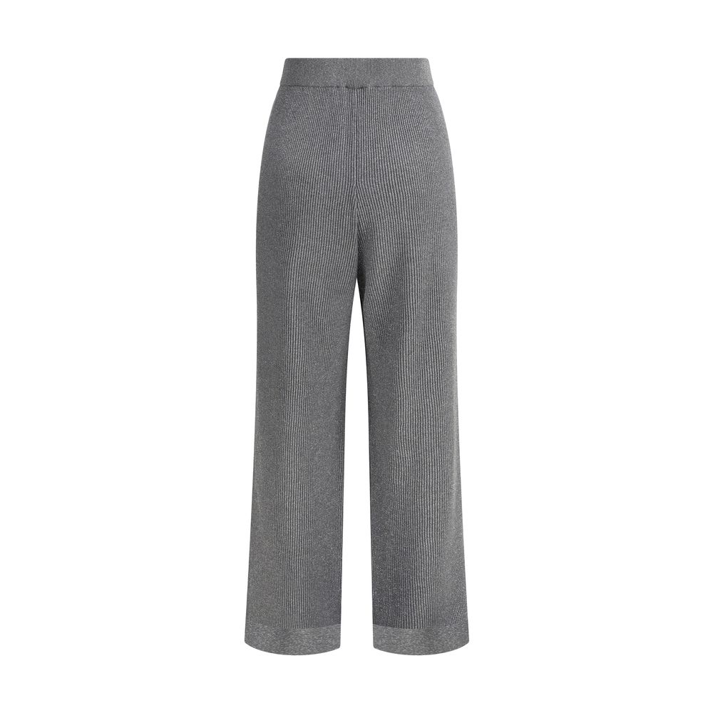 Gerippte Lurexhose